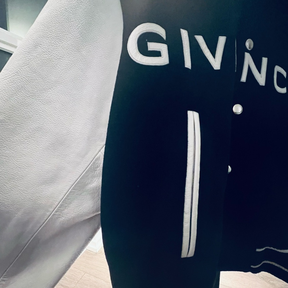 Givenchy Black and White Bomber Jacket